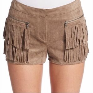 BCBG Western Fringe Short